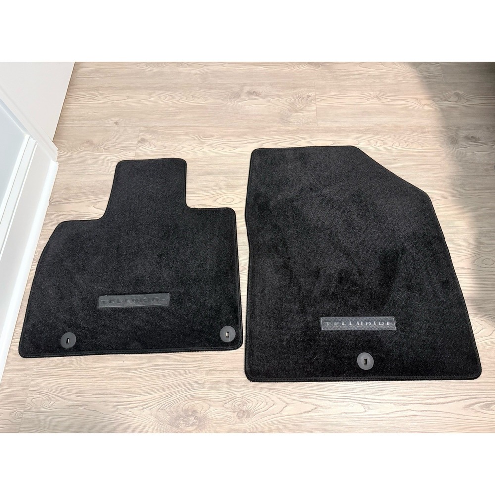 Kia Telluride Front Floor Mat Mats Set OEM Carpet 20-25 Black S9F14-AC011